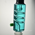 18 pulgadas Duchador de ducha Perc congelable glicerina bobina vaso de vidrio para fumar peaker tubería de agua